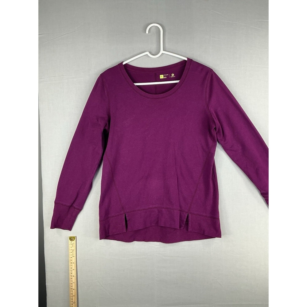 Xersion Sweatshirt Womens Small Purple Relaxed Fit Crewneck Pullover Top